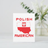 Postale Carte polonaise américaine (Debout devant)