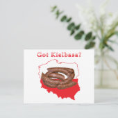 Postale Carte Polonaise Kielbasa (Debout devant)