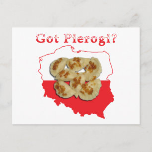 Postale Carte polonaise Pierogi