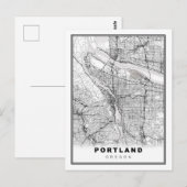 Postale Carte Portland (Devant / Derrière)