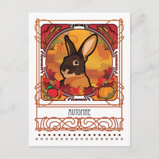 POSTALE CARTE POST AUTOMNE (Devant)