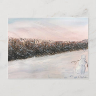 POSTALE CARTE POST DE LA NEIGE