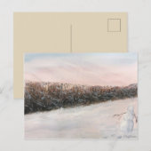 POSTALE CARTE POST DE LA NEIGE (Devant / Derrière)