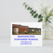 POSTALE CARTE POST DE L'ÉCOLE DE TOWNSHIP DE MANNINGTON (Debout devant)