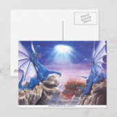 POSTALE CARTE POST DUELING DRAGONS (Devant / Derrière)
