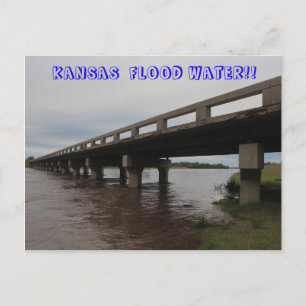 Postale CARTE POST EAU D'inondation Kansas