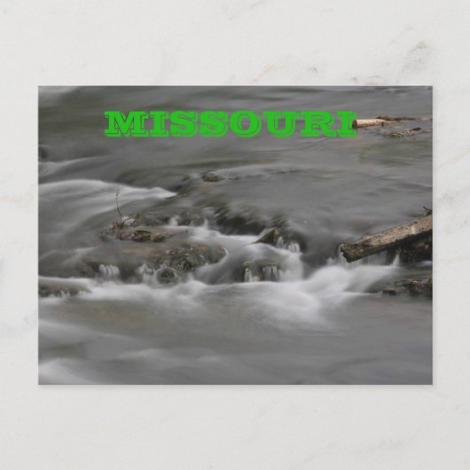 Postale CARTE POST EAU Missouri River (Devant)