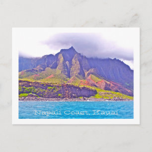 POSTALE CARTE POST, FLUTED CLIFFS OF NAPALI CAST