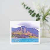 POSTALE CARTE POST, FLUTED CLIFFS OF NAPALI CAST (Debout devant)