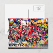 POSTALE CARTE POST GRAFFITI NYC (Devant / Derrière)