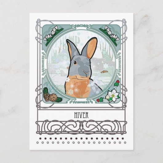 POSTALE CARTE POST-HIVER (Devant)