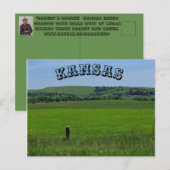 Postale CARTE POST Kansas Green Meadow (Devant / Derrière)