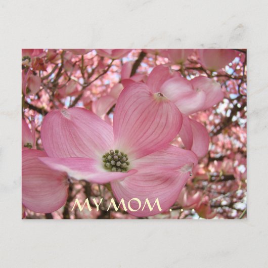 Postale CARTE POST Ma maman Vie la plus douce FLEURS DE DO (Devant)