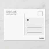 POSTALE CARTE POST MERCI (Dos)