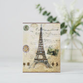 Postale CARTE POST PARIS vintage (Debout devant)