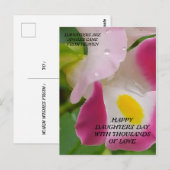 POSTALE CARTE POST POUR LA JOURNÉE DES FILLES (Devant / Derrière)