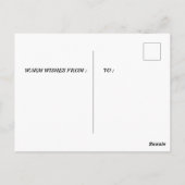 POSTALE CARTE POST POUR LA JOURNÉE DES FILLES (Dos)