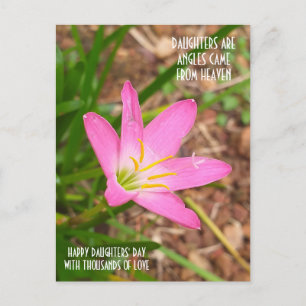 POSTALE CARTE POST POUR LA JOURNÉE DES FILLES