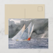POSTALE CARTE POST POUR YACHES À CAPE MARINE (Devant / Derrière)