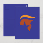 POSTALE CARTE POST - PROFIL PATRIOTIQUE (Devant / Derrière)