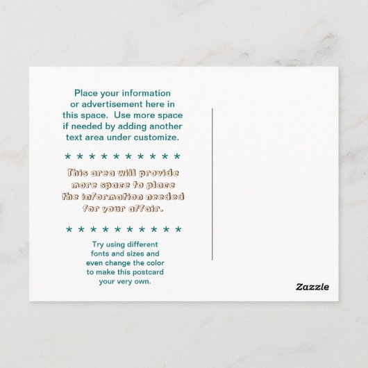 POSTALE CARTE POST - PUBLICITÉ - SQUIRREL CUTE (Dos)