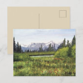 POSTALE CARTE POST ROCKY MOUNTAINS (Devant / Derrière)