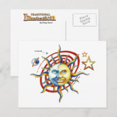 POSTALE CARTE POST SUN-MOON (Devant / Derrière)