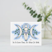 Postale Carte Post Triple Déesse (Debout devant)