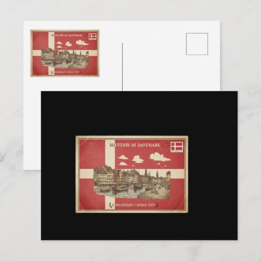 Postale carte postal de Danemark  (Devant / Derrière)