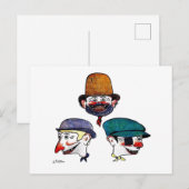 Postale Carte postal des Pieds Nickelés (Devant / Derrière)