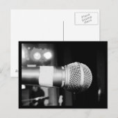 Postale Carte postale-Aimer les Arts-Microphone (Devant / Derrière)