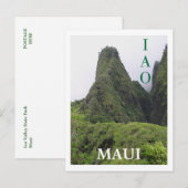 POSTALE CARTE POSTALE, AIO NEEDLE (MAU)I ENSHROUES DANS LE (Devant / Derrière)