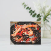 Postale Carte postale: Amateur de nourriture Ciao ! (Debout devant)