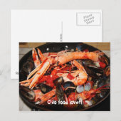 Postale Carte postale: Amateur de nourriture Ciao ! (Devant / Derrière)