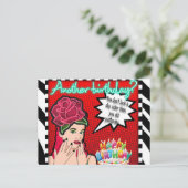 Postale Carte postale-anniversaire (Debout devant)