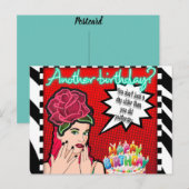 Postale Carte postale-anniversaire (Devant / Derrière)