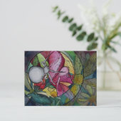 Postale Carte postale: "Araignée de fleurs" (Debout devant)