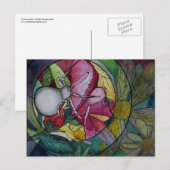 Postale Carte postale: "Araignée de fleurs" (Devant / Derrière)
