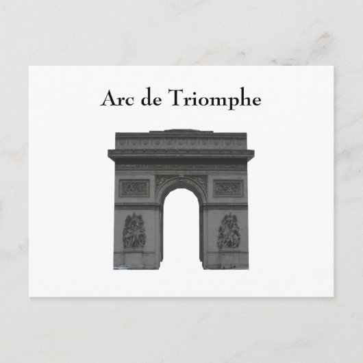 Postale Carte postale: Arc de Triomphe (Devant)