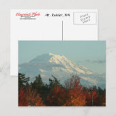 Postale Carte postale: Automne Mt. Rainier (Devant / Derrière)
