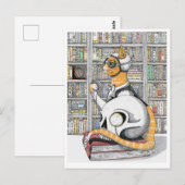 Postale Carte postale: Aviation pour chats (Devant / Derrière)