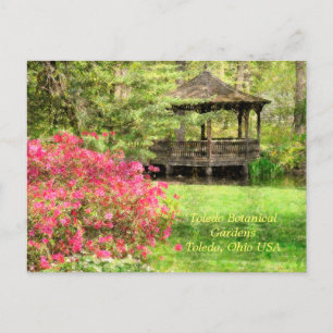 POSTALE CARTE POSTALE, "AZALEAS ET GAZEBO, TOLEDO BOTANICA