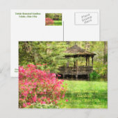 POSTALE CARTE POSTALE, "AZALEAS ET GAZEBO, TOLEDO BOTANICA (Devant / Derrière)