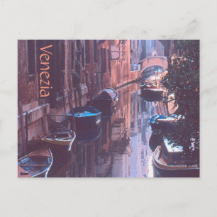 Postale carte postale, "CANAUX DE VENISE"/VENEZIE