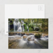 Postale Carte postale/cascade (Devant / Derrière)