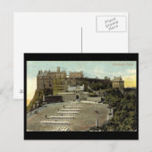 Postale Carte postale, Château d'Édimbourg (Devant / Derrière)