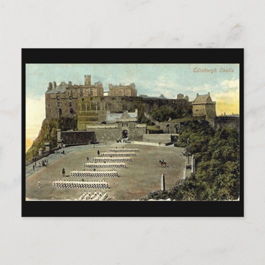 Postale Carte postale, Château d'Édimbourg (Devant)