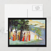 Postale Carte Postale-Classic Art-Indischer Maler 9 (Devant / Derrière)