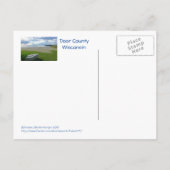 POSTALE CARTE POSTALE, CLOUDS DE LAC/BILLOWY/ROCK/PIER/COM (Dos)