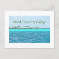 carte postale/EAU TURQUOISE DE GRAND CAYMAN EST CA